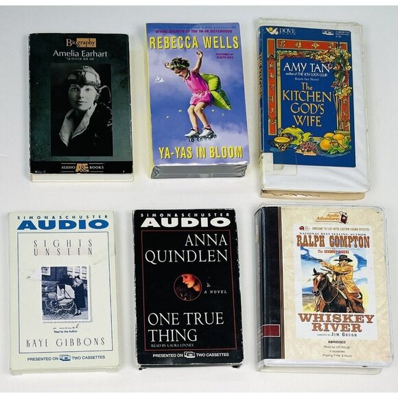 Lot 6 AUDIOBOOK on Cassette Novels Biography Variety Ya-Yas Kitchen God's Wife - Picture 2 of 3